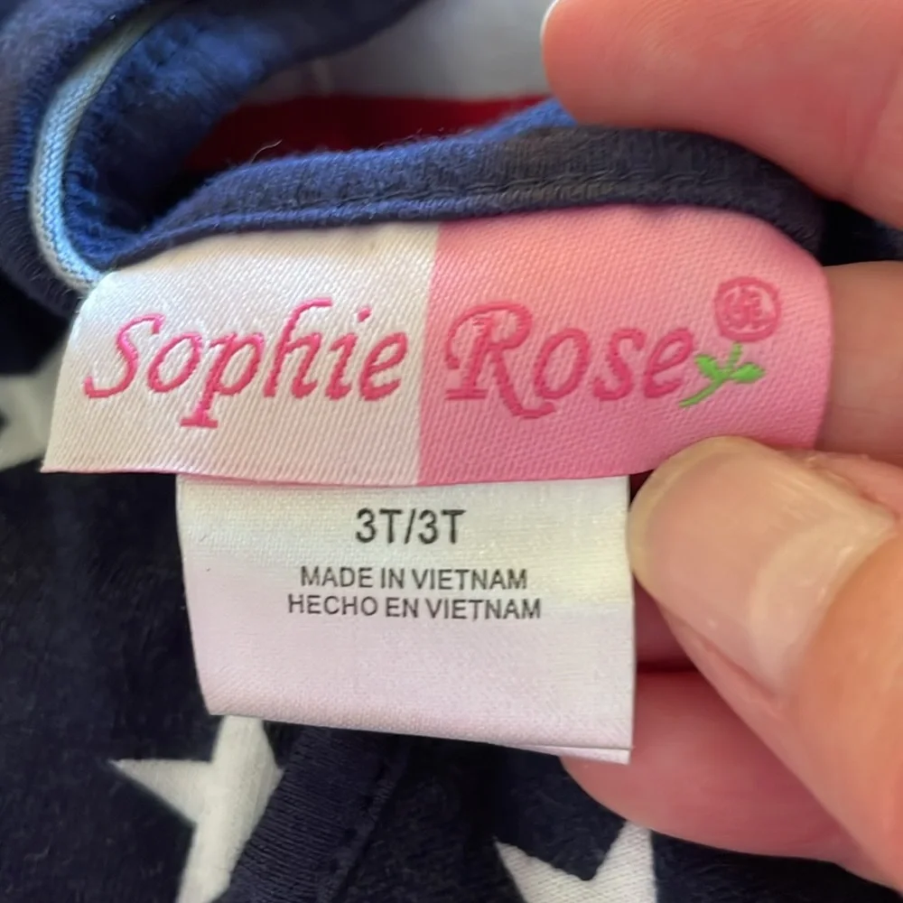 Sophie Rose Patriotic Sundress - Size 3T - Picture 5 of 7